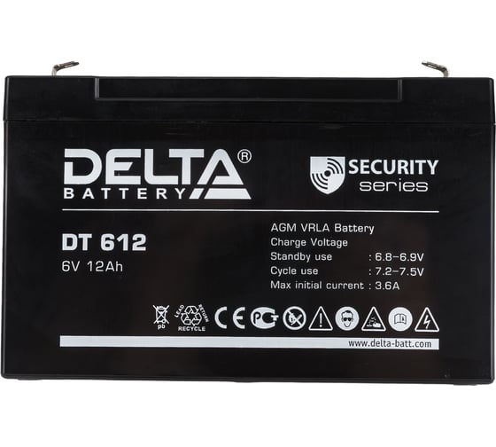Изображение товара Батарея аккумуляторная Delta DT 612