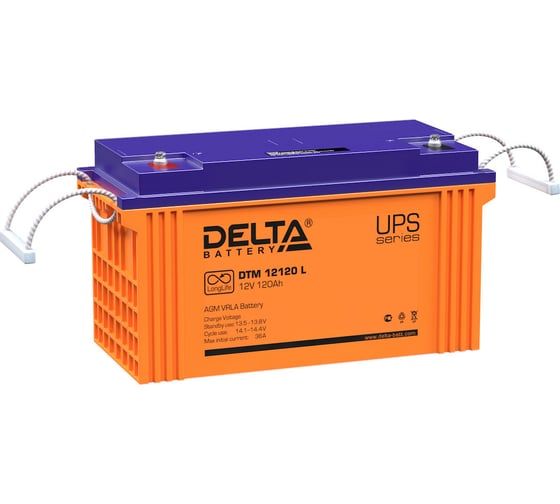 Изображение товара Батарея аккумуляторная батарея Delta DTM 12120 L