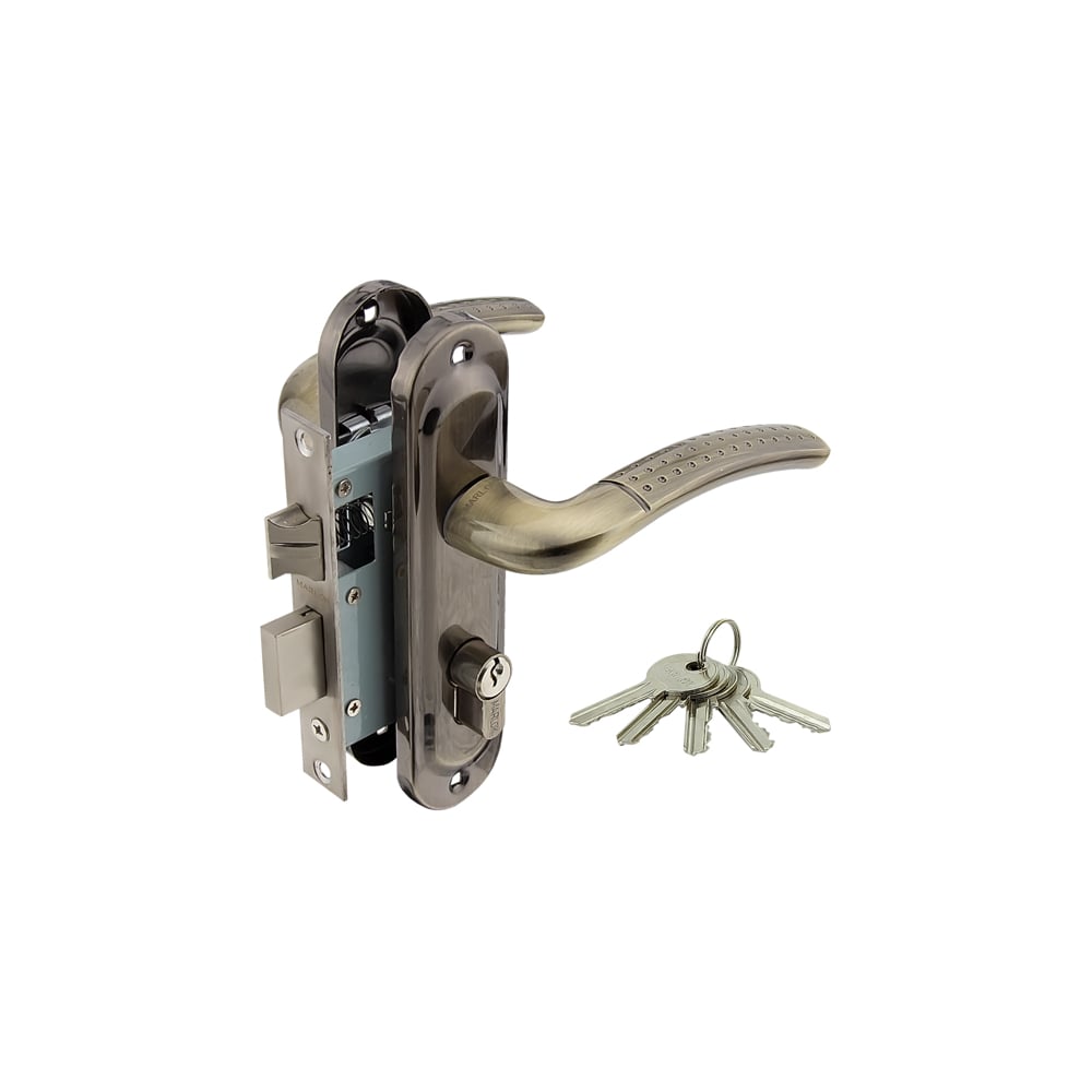 Изображение товара Врезной замок Marlok 50/LA02-ЦМ70 бронза для деревянных дверей