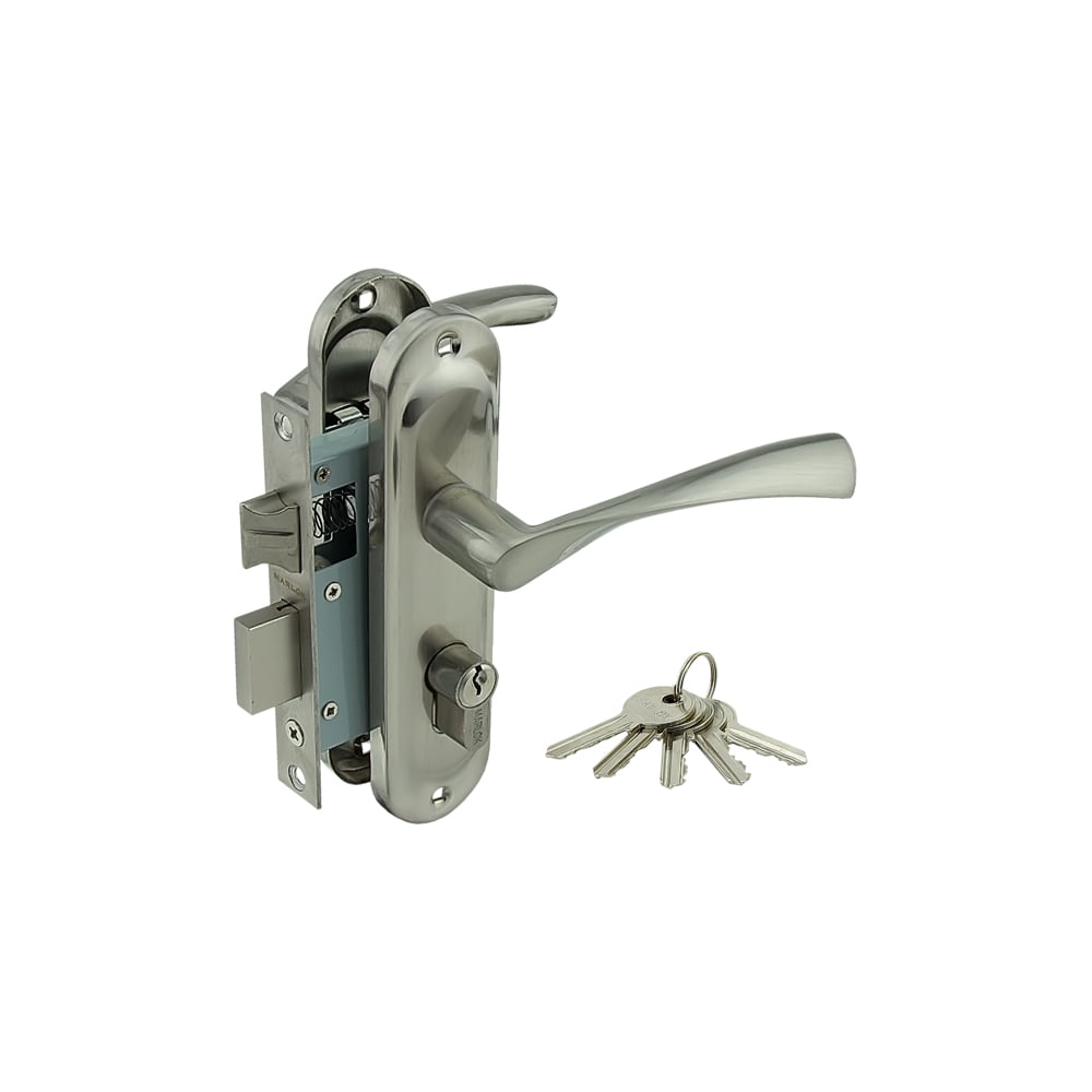 Изображение товара Врезной замок Marlok 50/L76-ЦМ70 с автоматическим запиранием и ключами