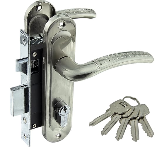 Изображение товара Замок врезной Marlok 61/LA02 межосевое 61,5 мм SN никель 012929