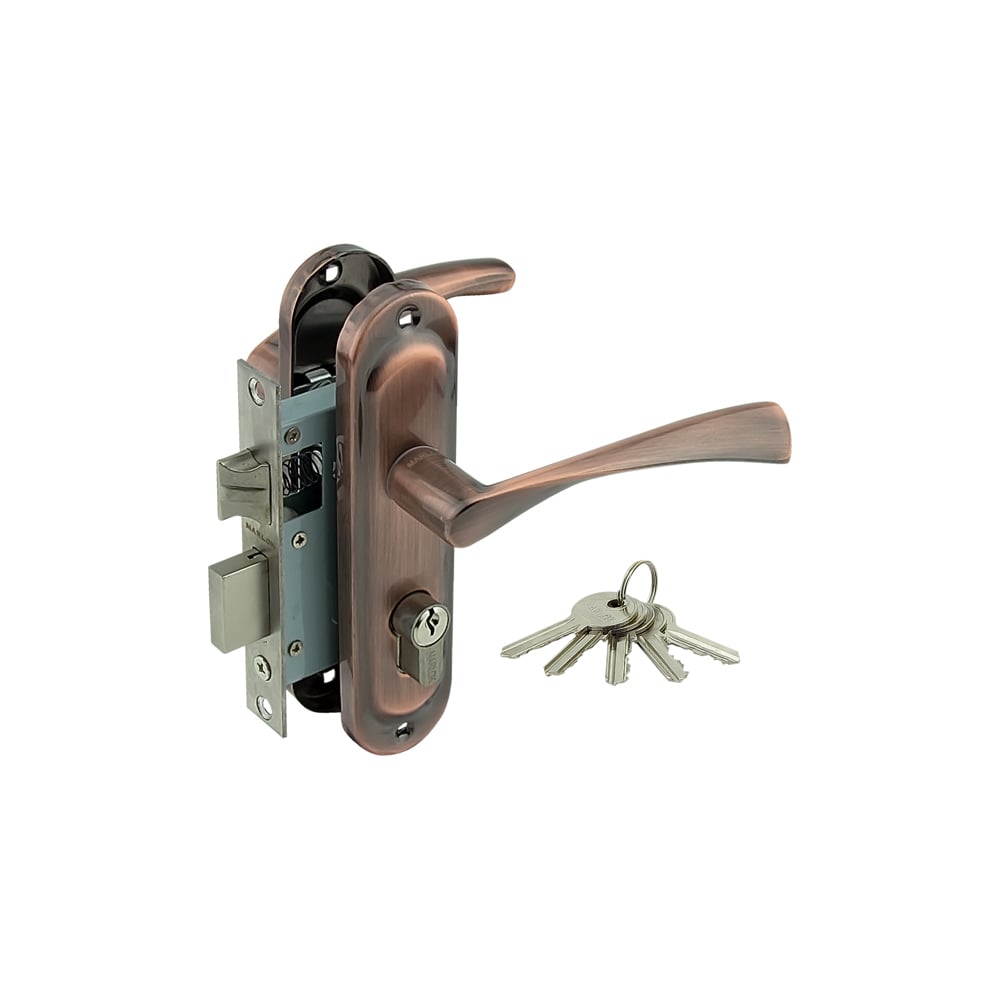 Изображение товара Врезной замок Marlok 50/L76-ЦМ70 ключ/ключ медь влагозащита противовзломный