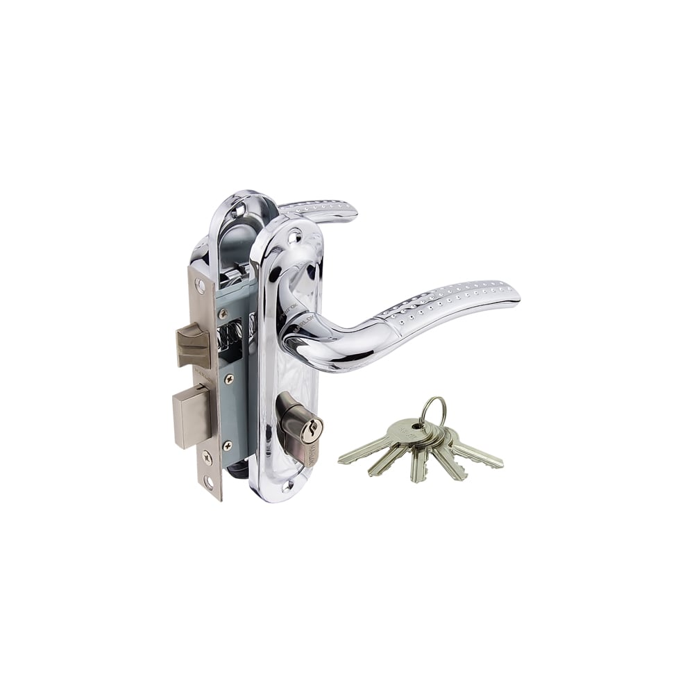 Изображение товара Межосевое врезное дверное замок Marlok 50/LA02-ЦМ70 хром