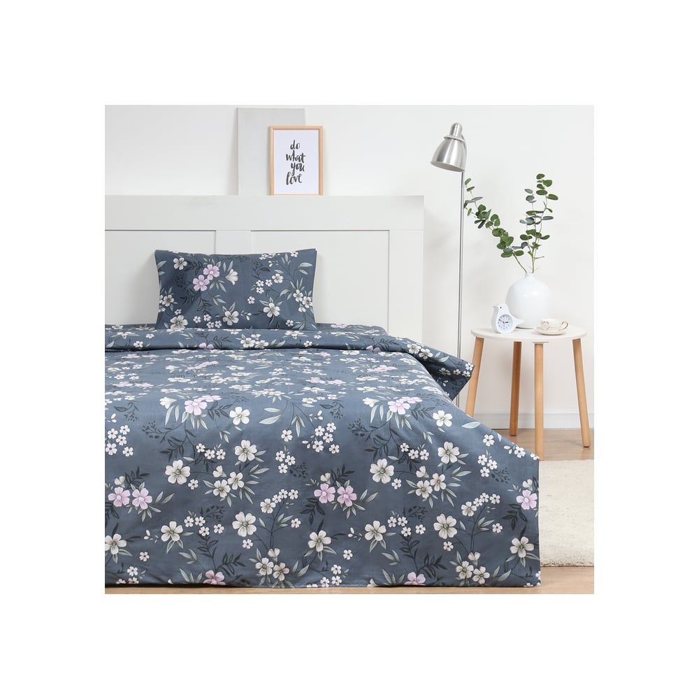 Изображение товара Комплект постельного белья Экономь и Я Bloom 2 спальный микрофибра