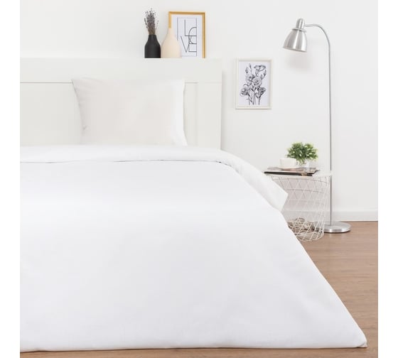 Изображение товара Комплект постельного белья Этель 1,5 спальный 143x215 см, 145x215 см, 70x70 см 1 шт, бязь отбеленная, 120 г/кв.м 1448794