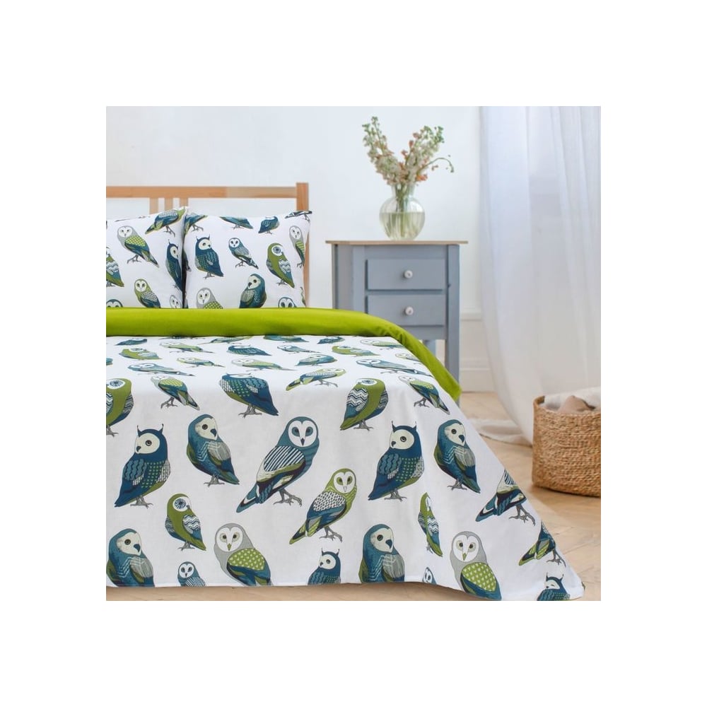 Изображение товара Комплект постельного белья Этель евро Совушки поплин 125 г/м2 200x217 см