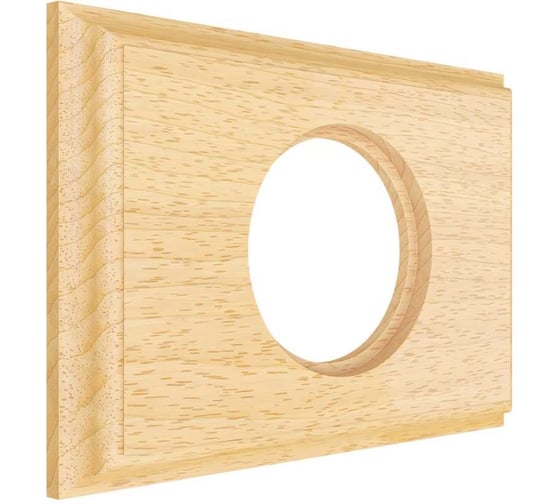 Изображение товара 1-местная рамка МЕЗОНИНЪ дерево, скрытой установки, прямоугольник, бук натуральный, Лахта, "СенатЪ" GE70861-25