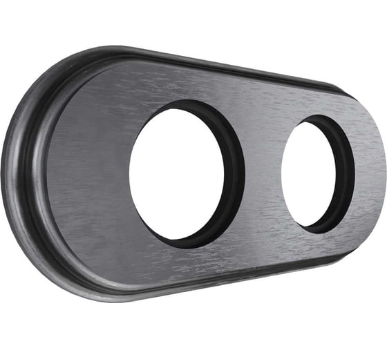 Изображение товара 2х-местная рамка МЕЗОНИНЪ дерево, скрытой установки, овал, венге, Лахта, "СенатЪ" GE70842-36