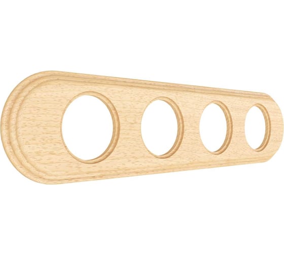 Изображение товара 4х-местная рамка МЕЗОНИНЪ дерево, скрытой установки, овал, без тонировки, Лахта, "СенатЪ" GE70844-00