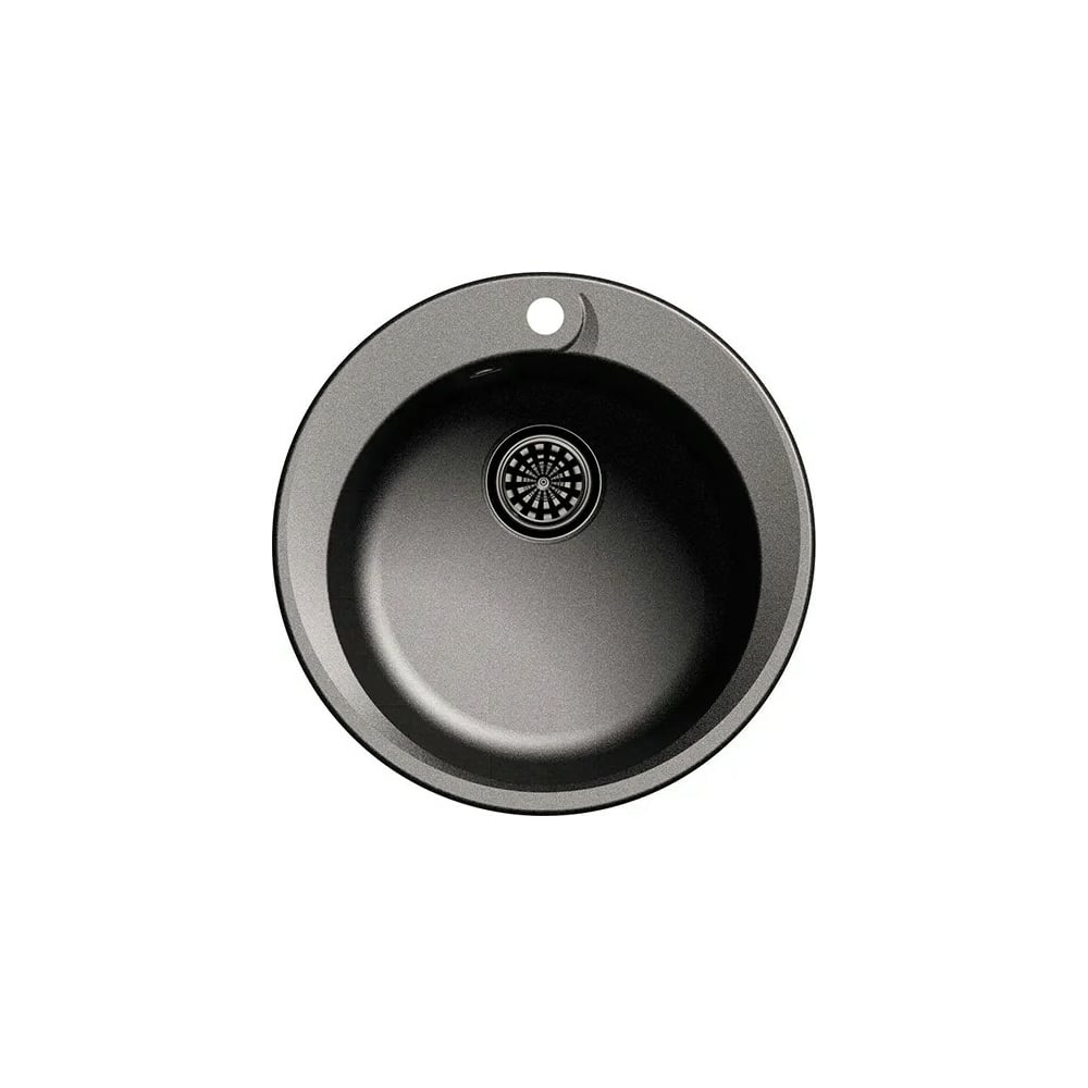 мойка для кухни из искусственного камня черная круглая