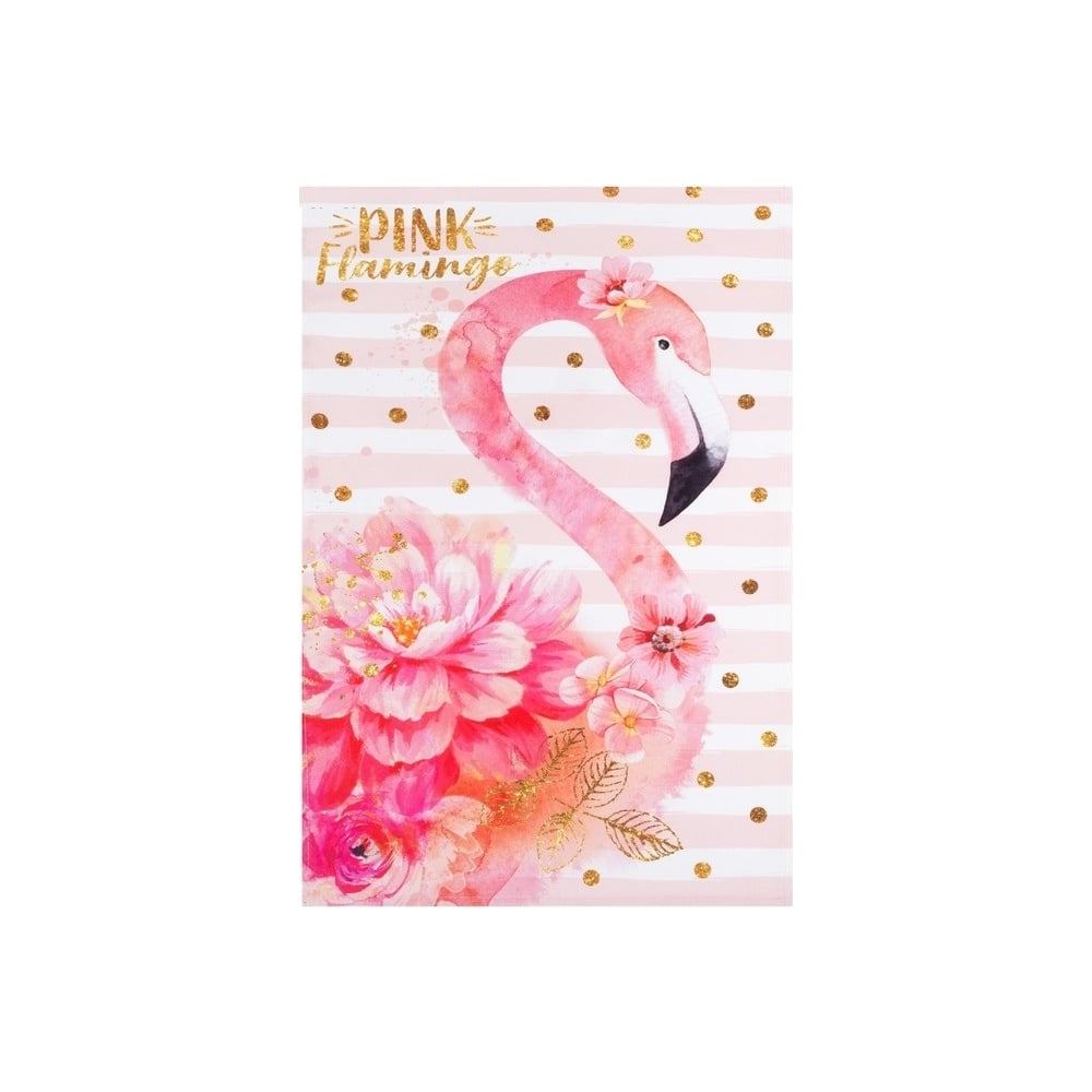 Изображение товара Полотенце Этель Pink flamingo 40x67 см из 100% хлопка, плотность 190 г/м²