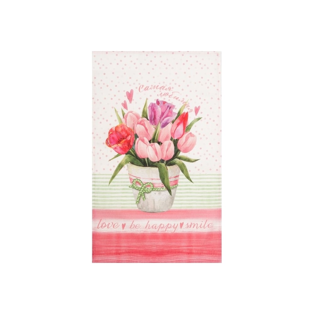 Изображение товара Полотенце хлопковое Этель Самая Любимая 40x67 см разноцветное