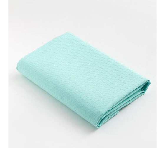 Изображение товара Полотенце вафельное Экономь и Я банное 80x150 см, небесный, 200 г/кв.м, 100% хлопок 5008092