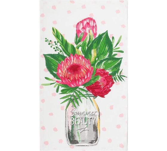 Изображение товара Полотенце Доляна кухонное Протея 35x60 см, 100% хлопок, 160 г/кв.м 4682730