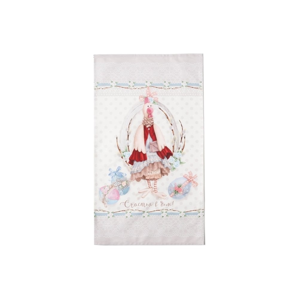 Изображение товара Полотенце Этель Пасхальные Тильды 40x73 см 100 хлопок саржа