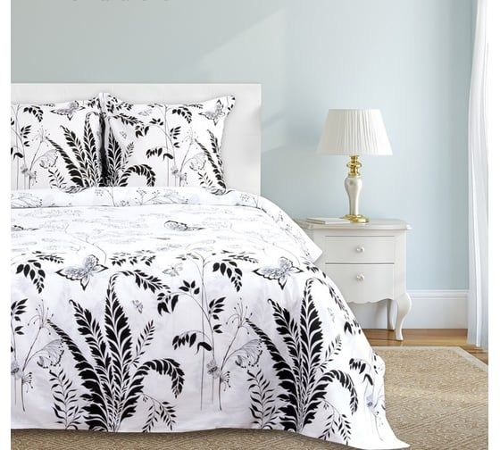 Изображение товара Комплект постельного белья Этель 1.5 спальный, Легкость ночи 143x215 см, 150x214 см, 70x70 см - 2 шт., 100% хлопок, бязь 1 1090380