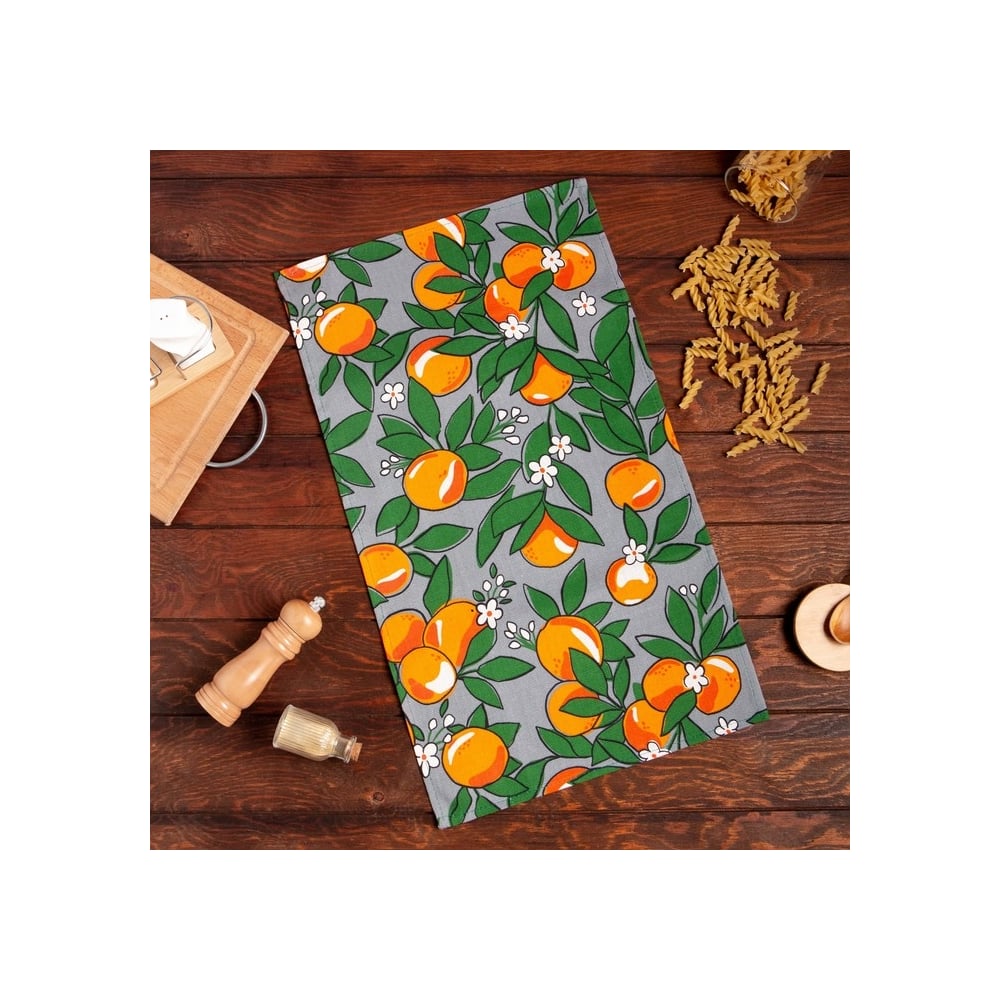 Изображение товара Полотенце Доляна кухонное Orange 35x60 см из 100% хлопка