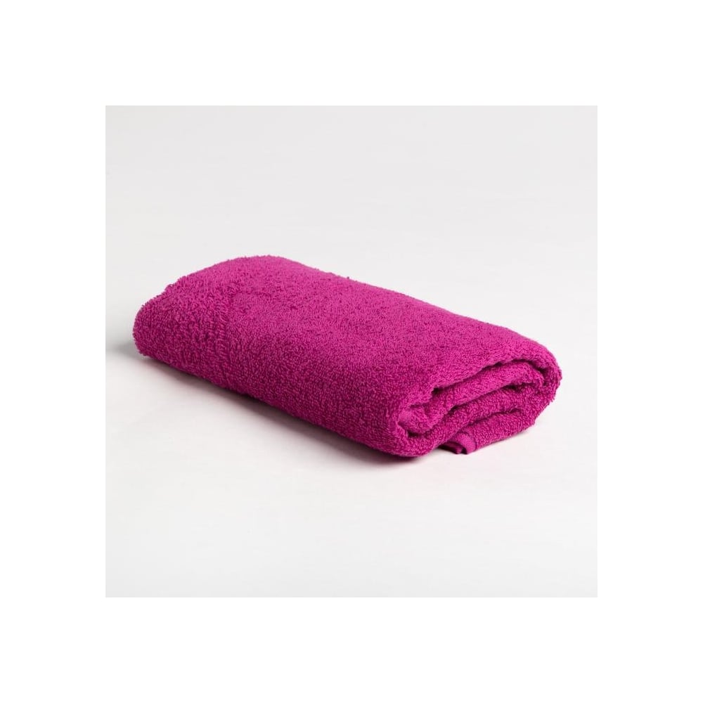 Изображение товара Махровое полотенце Экономь и Я 50x90 см сиреневое из хлопка плотностью 320 г/м²