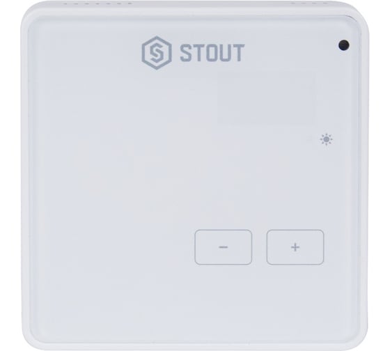 Изображение товара Беспроводной комнатный регулятор R-8z, белый STOUT STE-0101-008003 RG008V0JGP4902