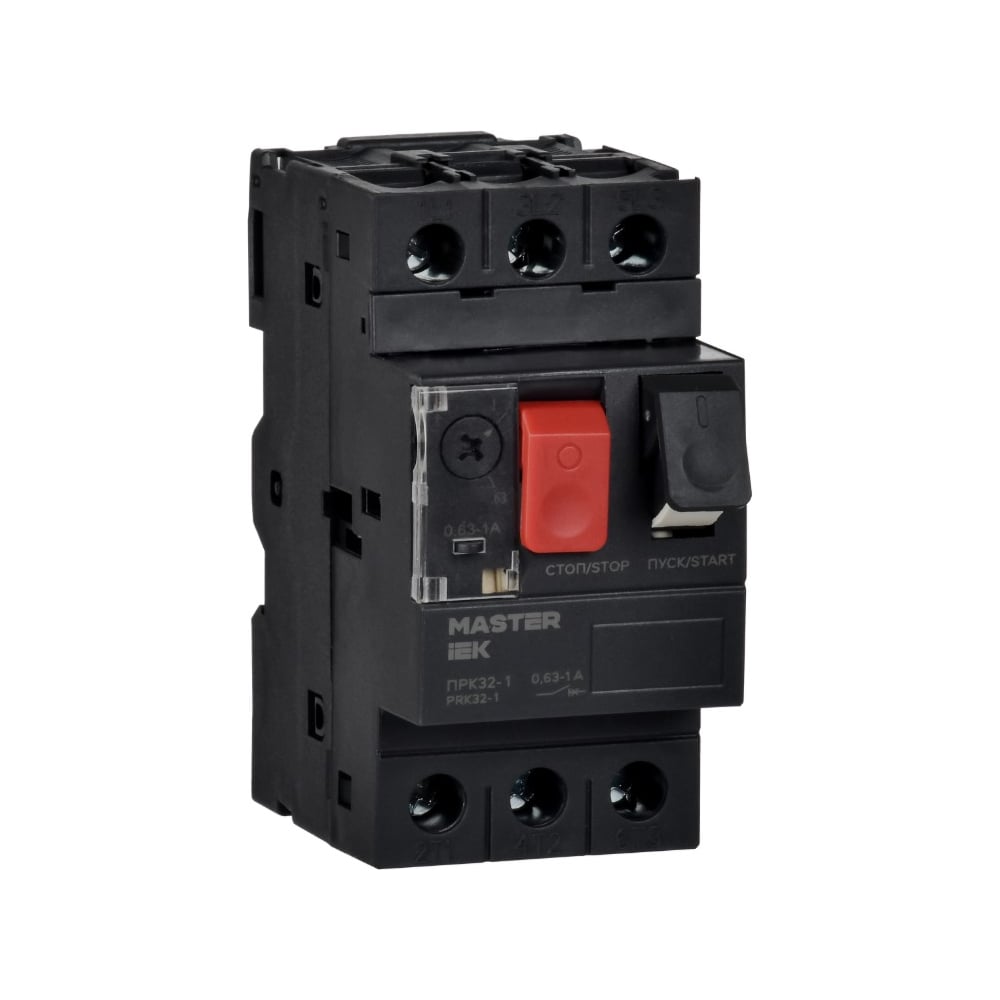 Изображение товара Ручной кнопочный пускатель IEK ПРК32-1.6 мощность 1.6А управление кнопками