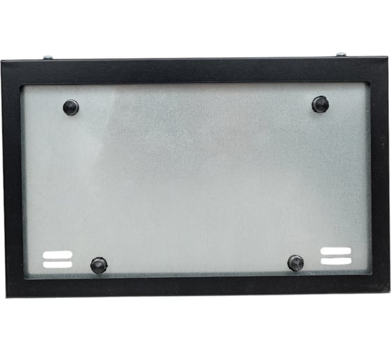 Изображение товара Рамка номерного знака GARDE новый ГОСТ металл, черная, 290х170, нестандартные места крепления GR011