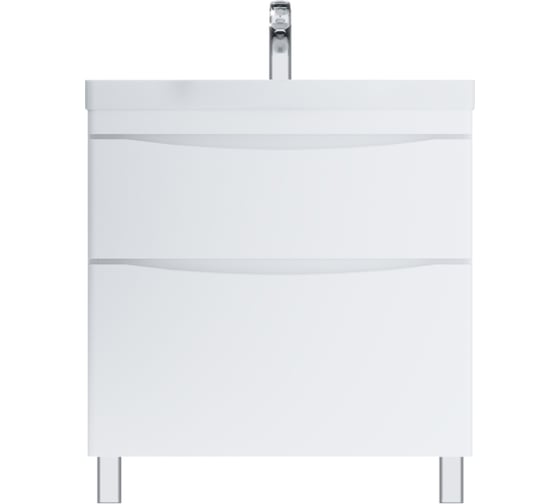 Изображение товара Напольная база под раковину AM.PM Like 80 см 2 ящика белый M80FSX0802WG