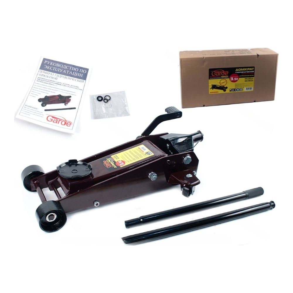 Изображение товара Гидравлический подкатной домкрат GARDE 3.5 т 140-520 мм с педалью DGP31303