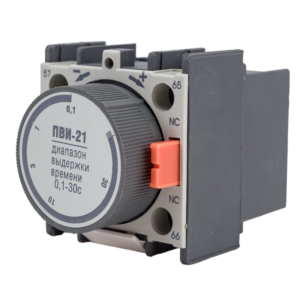 Изображение товара Приставка IEK ПВИ-21 с регулируемым временем 0.1-30 секунд