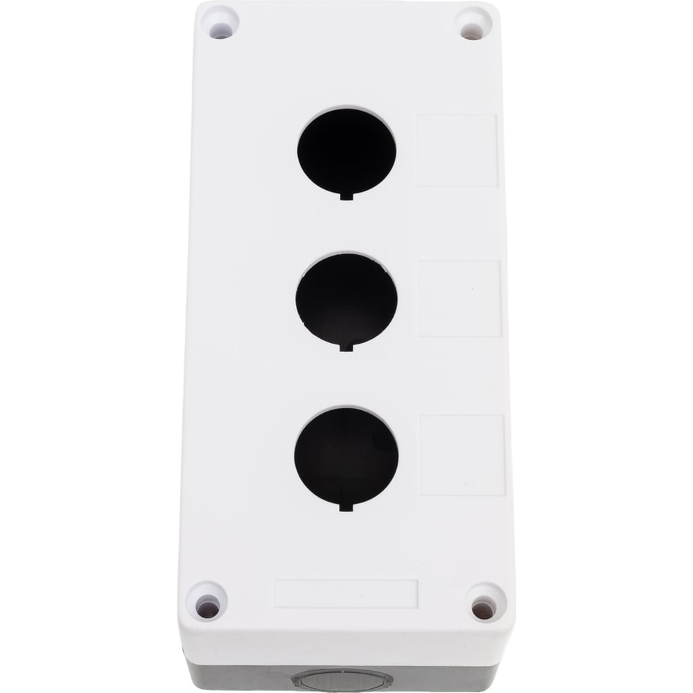 Изображение товара Корпус поста Электротехник КП-103 белый пластиковый IP54 3 отверстия