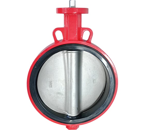 Изображение товара Дисковый поворотный межфланцевый затвор Архимед голый шток, ДУ300, РУ16, чугунный, диск нержавеющая сталь AZ331-300-16-N