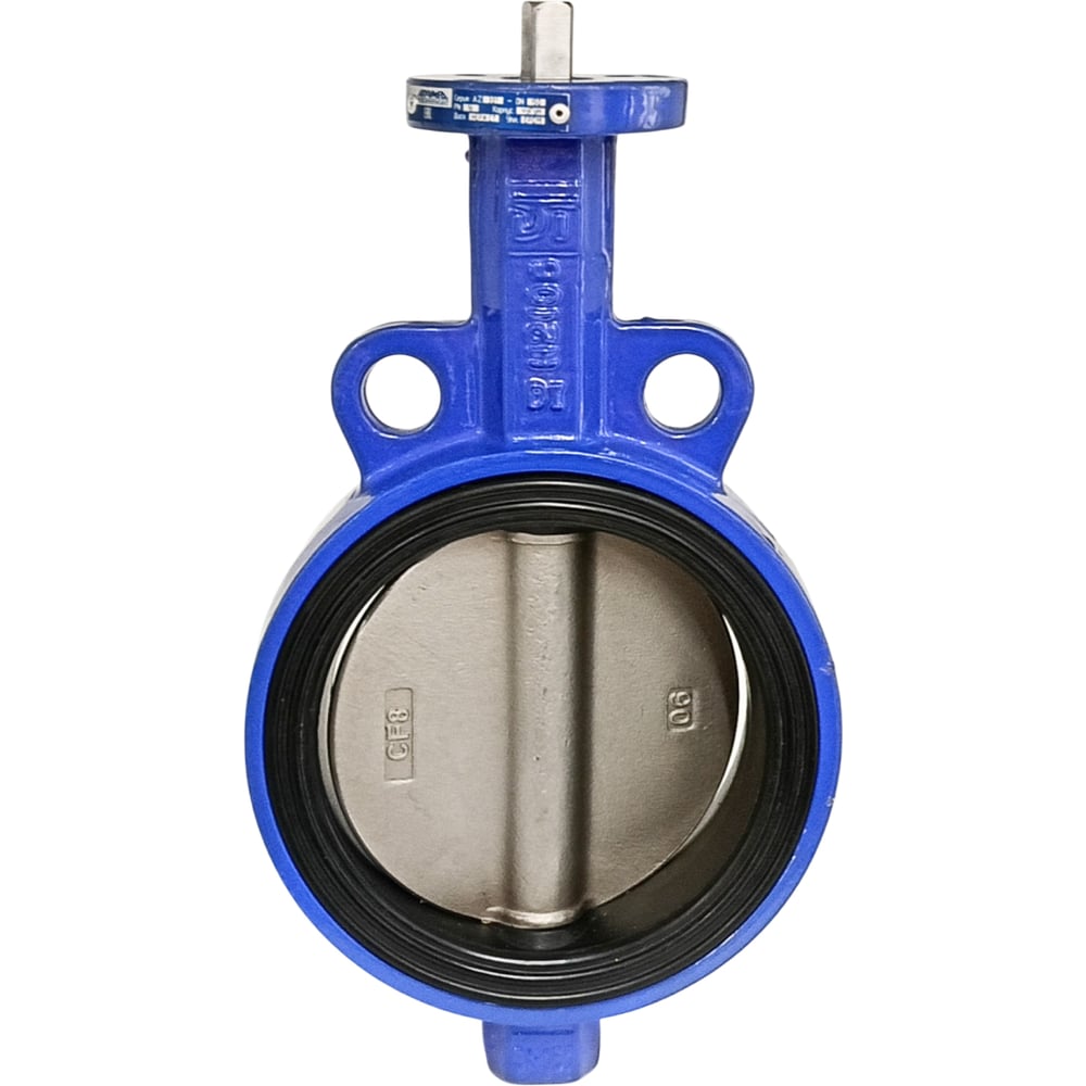 Изображение товара Дисковый поворотный межфланцевый затвор Архимед, ДУ150, РУ16, нержавеющая сталь