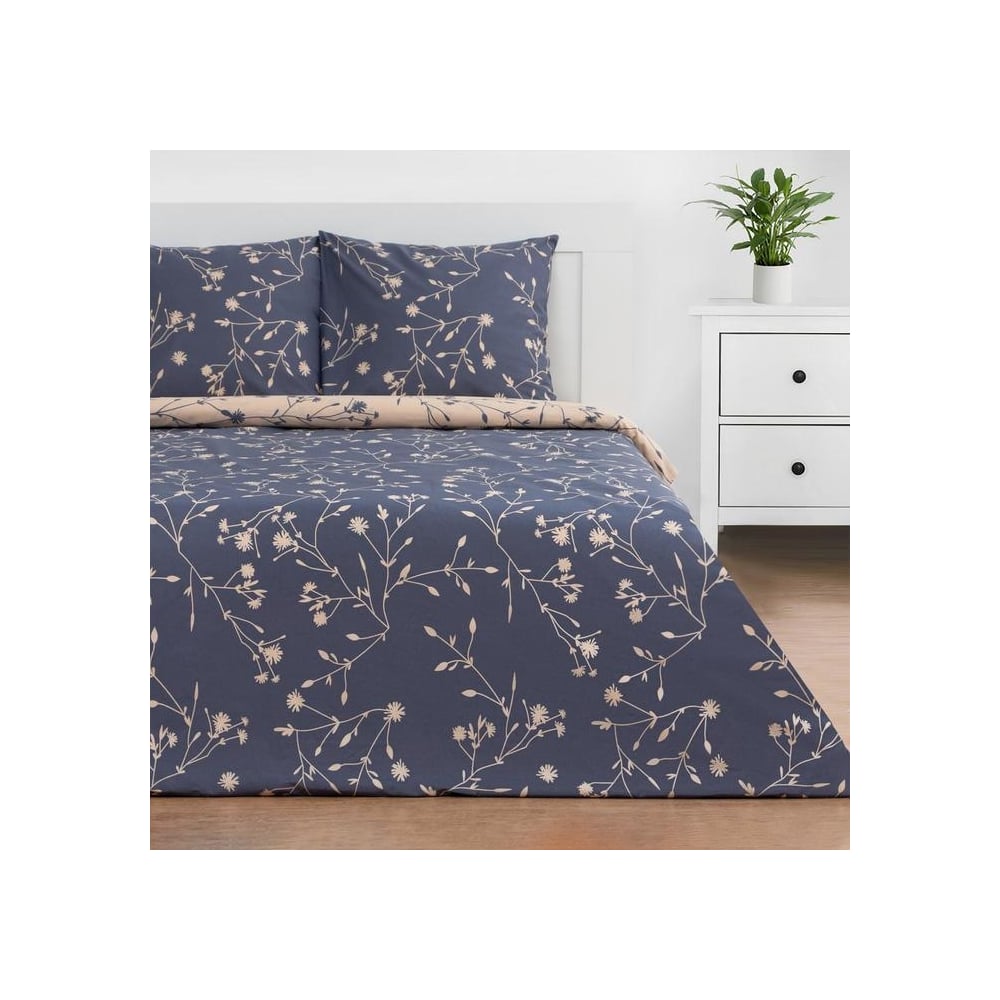 Изображение товара Комплект постельного белья Этель Flowers евро поплин 220x240 см 70x70 см 2 шт