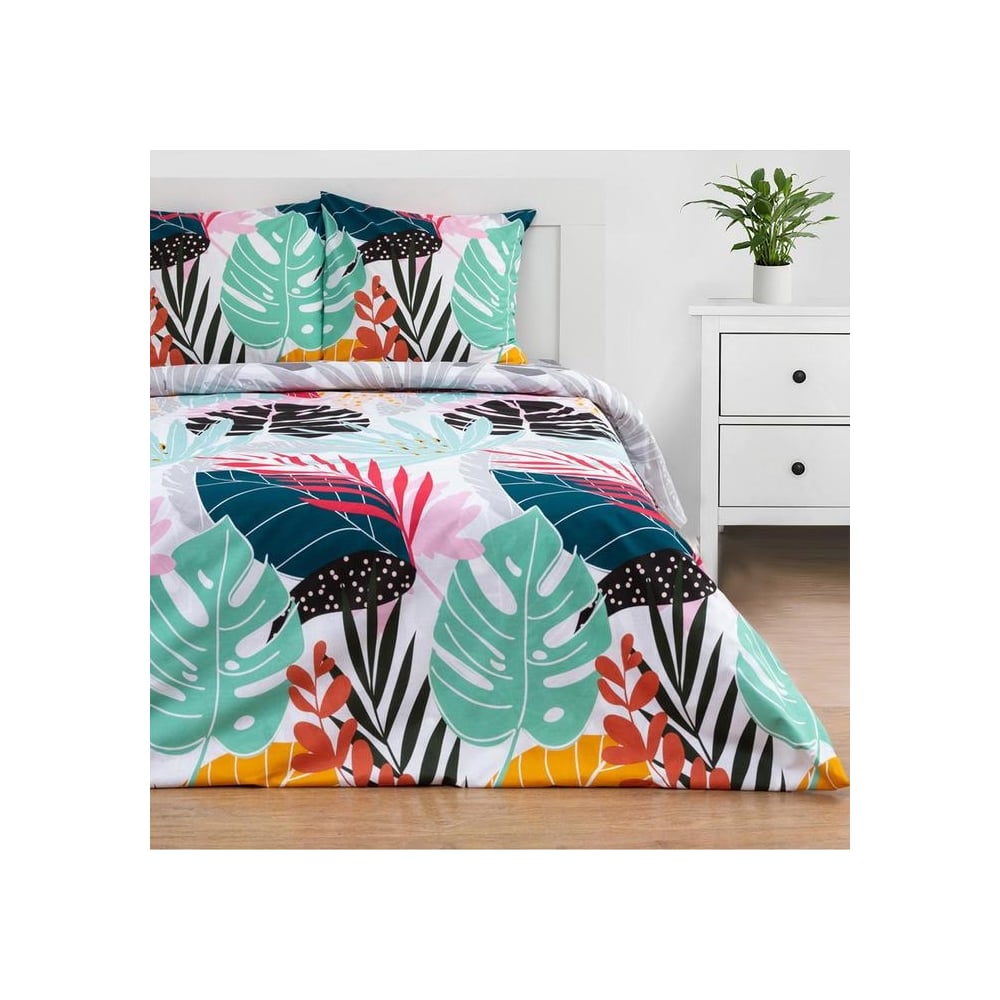 Изображение товара Комплект постельного белья Этель Colored tropics 1.5 спальный поплин