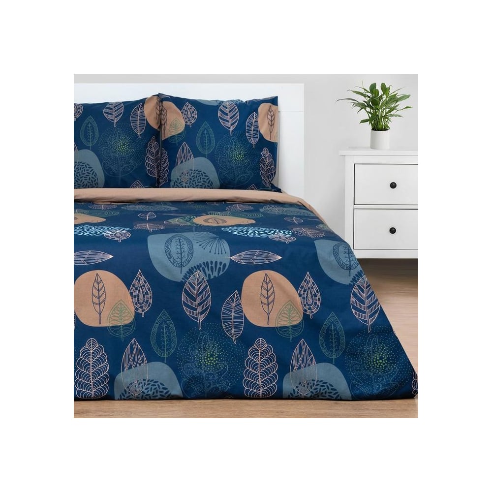 Изображение товара Комплект постельного белья Этель 2 спальный Leaves 175x215 см