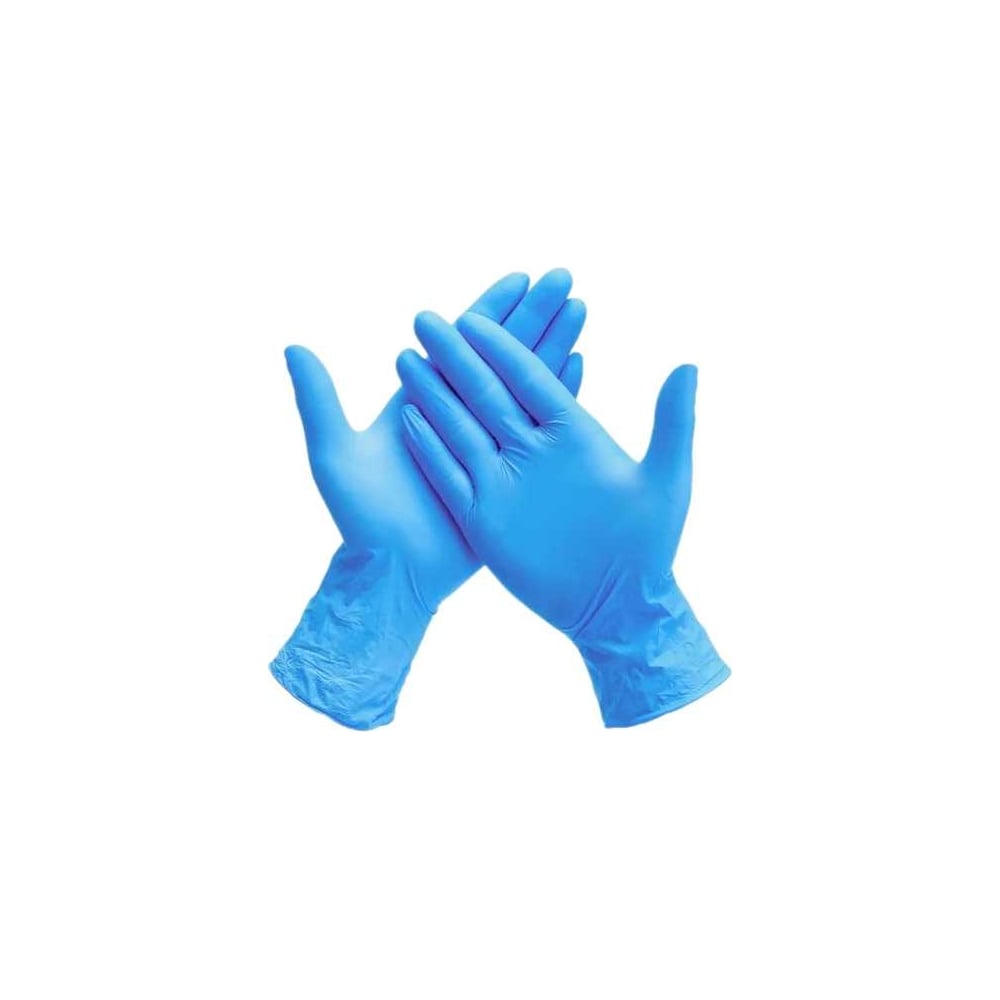 Усиленные нитриловые перчатки Foxy, цвет голубой, размер M