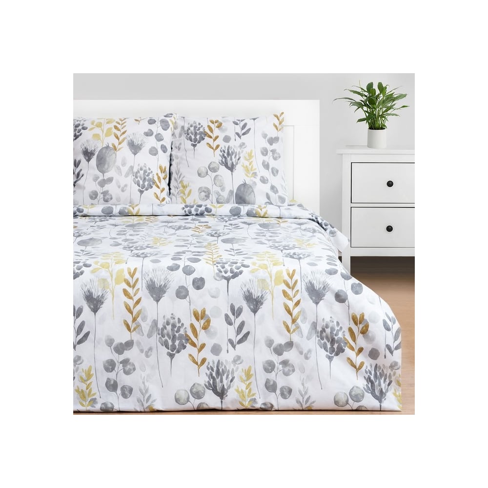 Изображение товара Комплект постельного белья Этель Flora and spring двуспальный 175x215 см 200x220 см