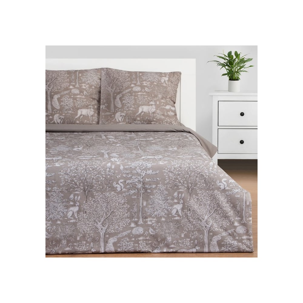 Изображение товара Комплект постельного белья Этель евро Сказочный лес поплин 200x215 220x240 70х70