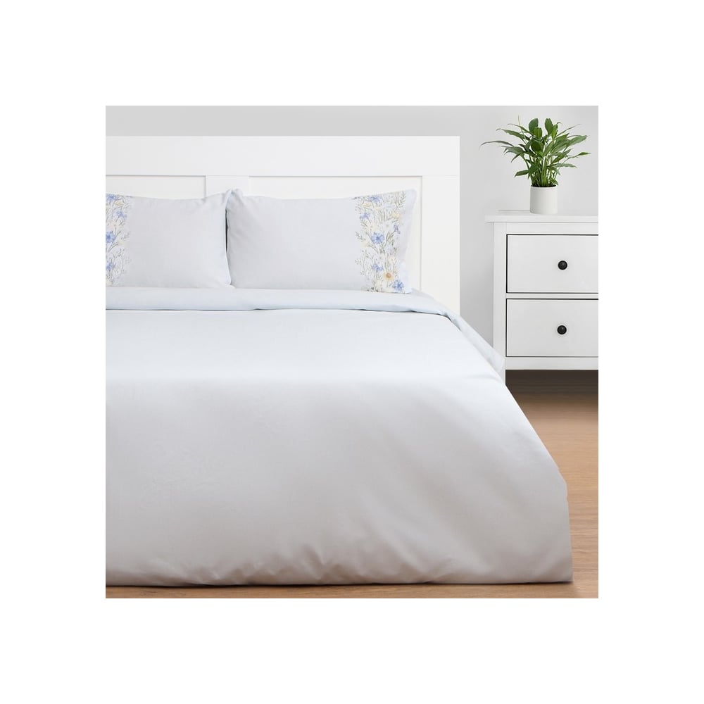 Изображение товара Комплект постельного белья Этель евро Flower strip поплин 200x217 220x240