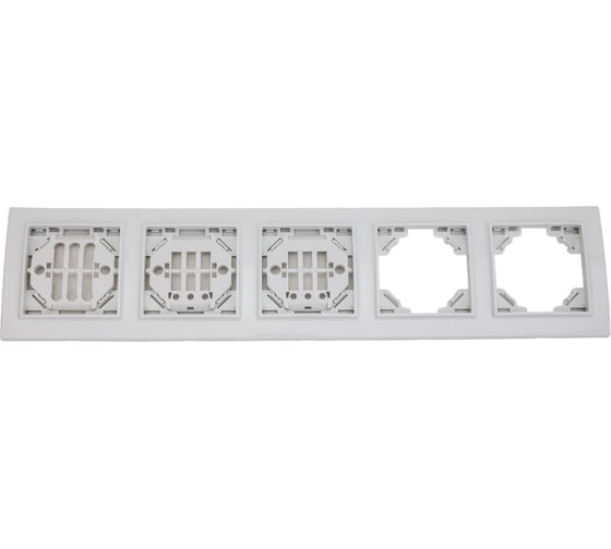 Изображение товара Горизонтальная рамка EKF Минск 5-местная белая ERM-G-305-10