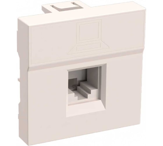 Изображение товара Информационная розетка IEK РКИ-20-00-П RJ-45, UTP, категория 5e, 2 модуля CKK-40D-RI2-K01