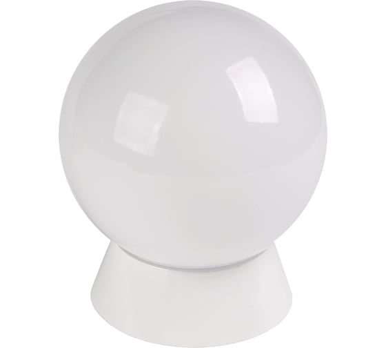 Изображение товара Светильник IEK НПП-60w, шар, молочный, основание, пластик, IP33, IEK LNPP0-9101-1-060-K01