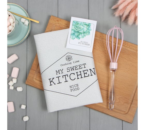 Изображение товара Набор подарочный Этель Kitchen полотенце 40x73 см, венчик кухонный 10131654