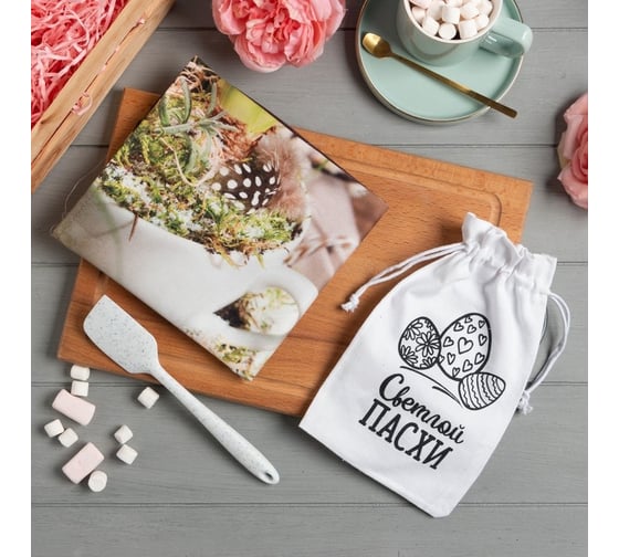 Изображение товара Набор подарочный Этель Светлой пасхи полотенце 40x73 см, лопатка 6384084