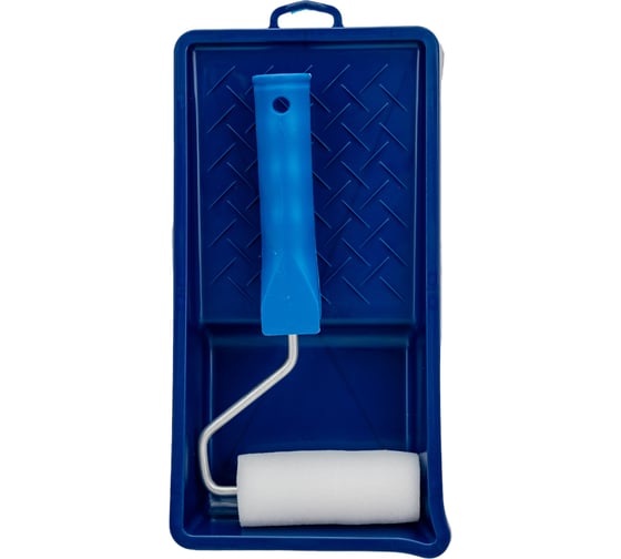 Изображение товара Набор малярный, 2 предмета: мини-валик Мольтопрен 100 мм, кювета 150x290 мм РемоКолор 04-8-201