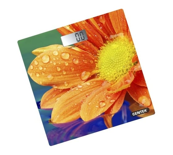 Изображение товара Напольные электронные весы Centek Гербера 180кг, 0,1кг, LCD 45x28, размер 26х26см CT-2420 Гербера