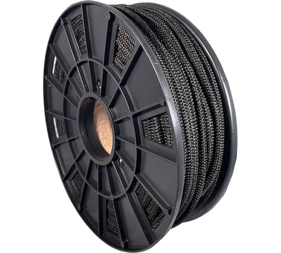 Изображение товара Шнур резиновый ООО Оптхозторг 6 мм 50 м полипропиленовый эластичный черный 0786503