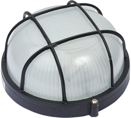 Изображение товара Светильник IEK НПП/НПБ, 1302, черный, круг, решетка, 60Вт, IP54, ИЭК LNPP0-1302-1-060-K02