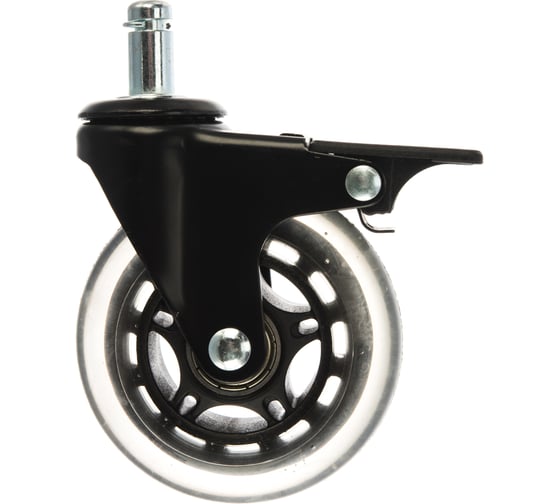 Изображение товара Колесо для кресла с тормозом Brante D 75 мм на штыре M11 силикон 104319