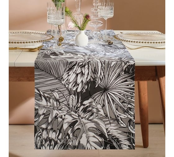 Изображение товара Дорожка Этель Palm leaves 40x149 см, 100% хлопок, саржа 190 г/м2 9322472