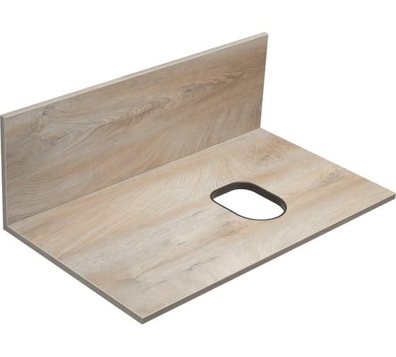 Изображение товара Столешница+панель AQUATON Мишель 80 Дуб Эндгрейн универсальная 00086354